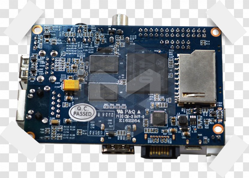 Microcontroller Graphics Cards & Video Adapters Banana Pi TV Tuner Computer - Semiconductor Transparent PNG