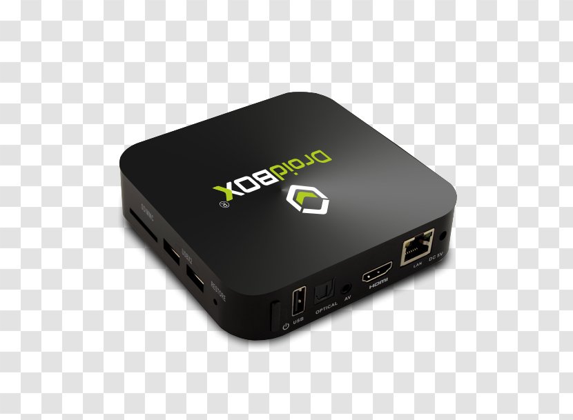 High Efficiency Video Coding Set-top Box Amlogic HDMI Android TV - Smart Tv - Top View Transparent PNG