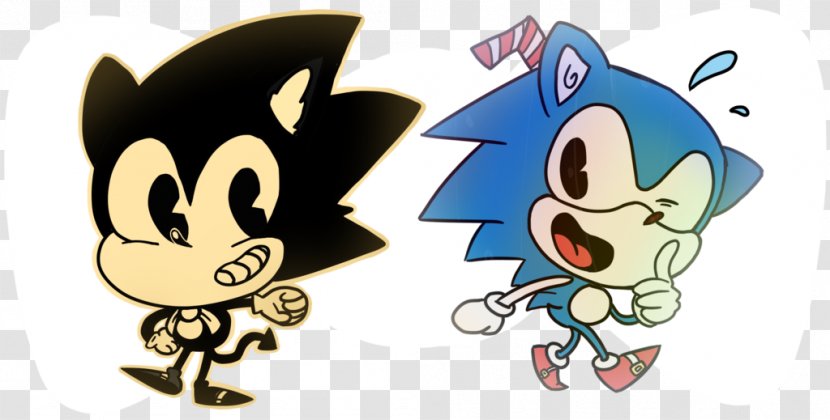 Cuphead Bendy And The Ink Machine Sonic Hedgehog Shadow Drive-In - Silhouette Transparent PNG