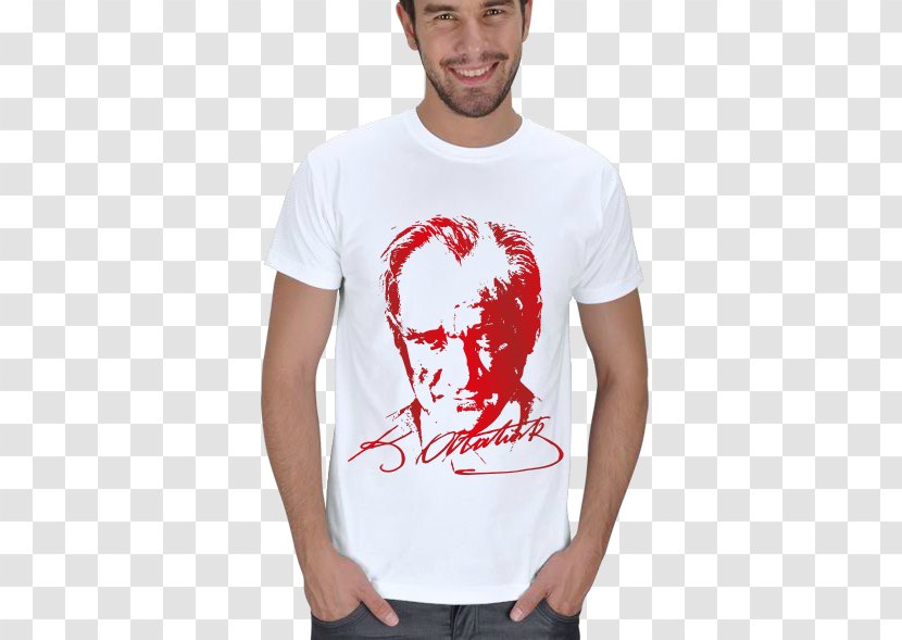 T-shirt Mustafa Kemal Atatürk Crew Neck Collar Clothing Accessories - Heart Transparent PNG