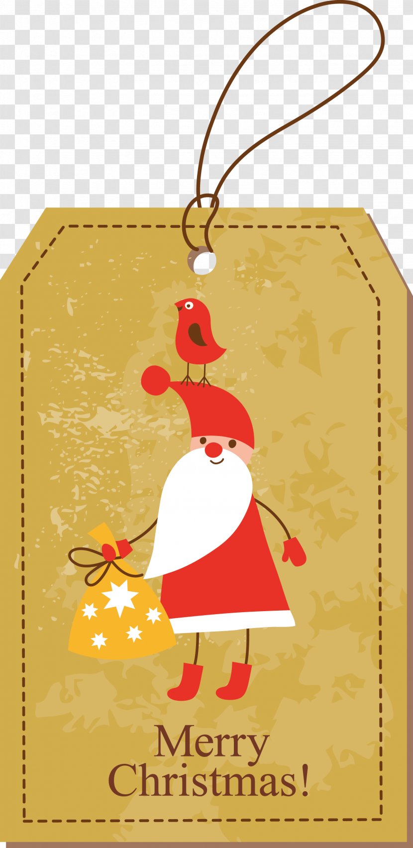 Christmas Gift Santa Claus Decoration - Tags Vector Transparent PNG