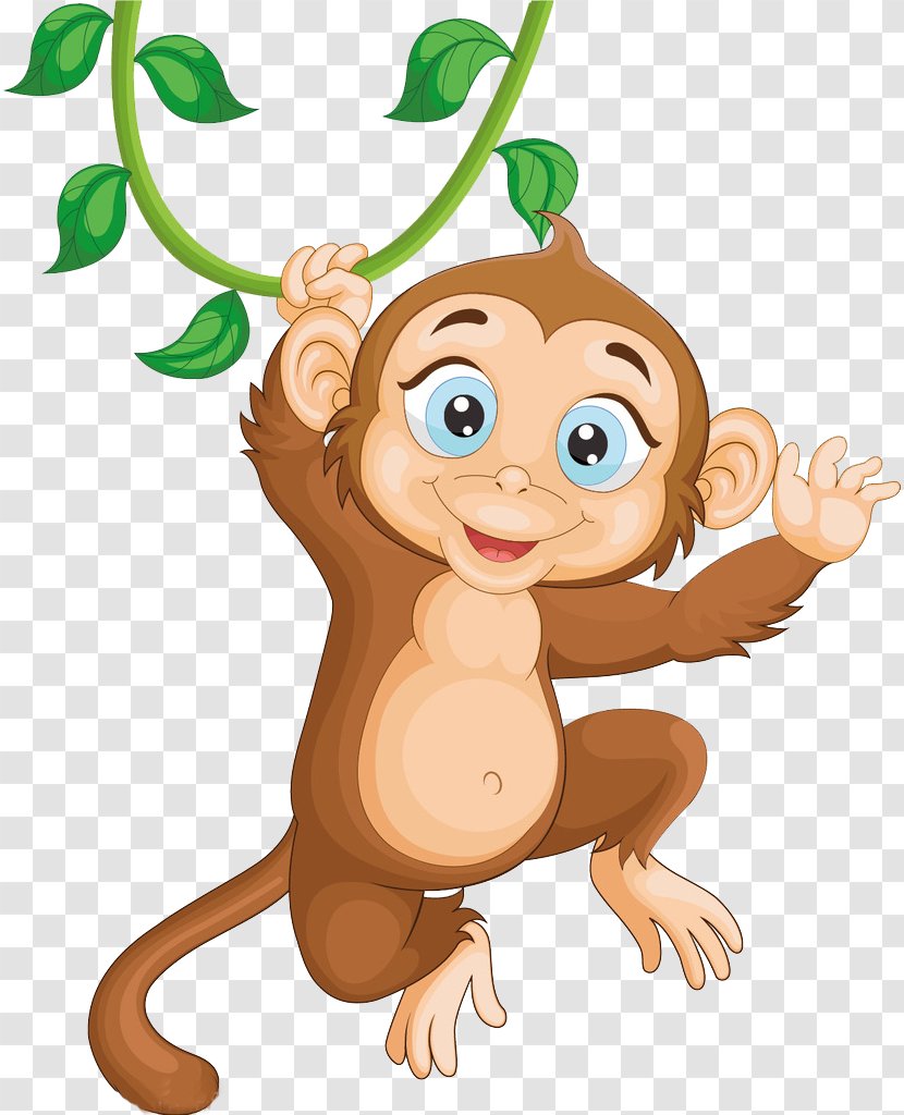 Monkey Illustration - Human Behavior - Jumping Transparent PNG