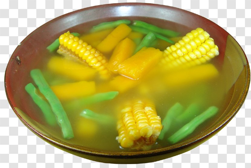 Corn On The Cob Maize Sweet Green Bean - Recipe - Stewed Pumpkin Transparent PNG