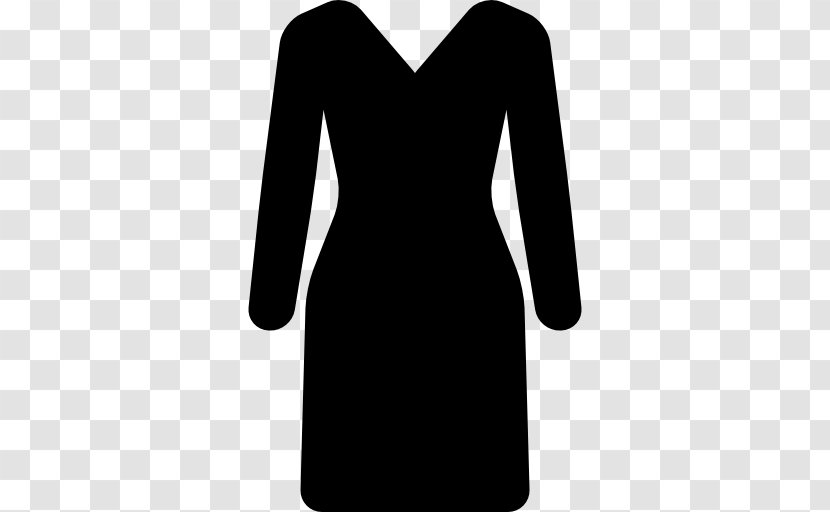 Little Black Dress Clothing Cocktail Sleeve - Vector Transparent PNG