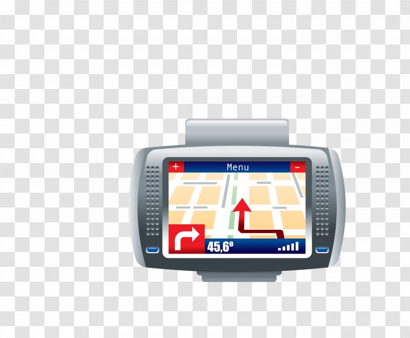 GPS Navigation Device Icon - Button - Vector Color Driving Equipment Transparent PNG