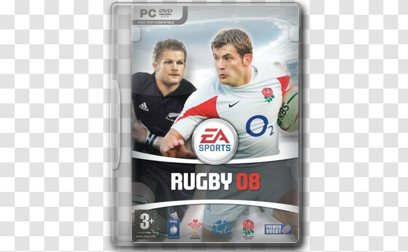 Rugby 08 PlayStation 2 Video Game Sports - Brand - Electronic Arts Transparent PNG