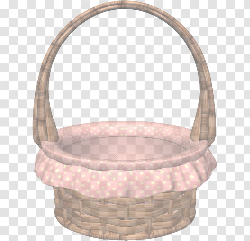 Pink Basket Beige Flower Girl Wicker Transparent PNG