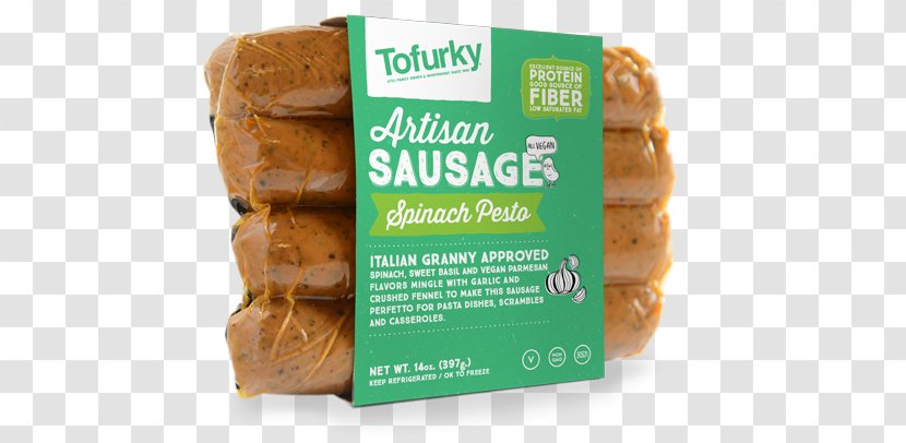 Tofurkey Bratwurst Pesto Andouille Sausage - Flavor - Mushroom Burger Transparent PNG