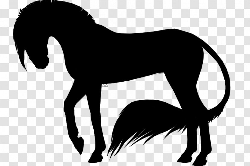 Mustang Pony Stallion Rein Pack Animal - Silhouette - Legendary Creature Transparent PNG