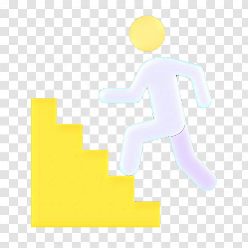 Yellow Icon Logo Running Transparent PNG