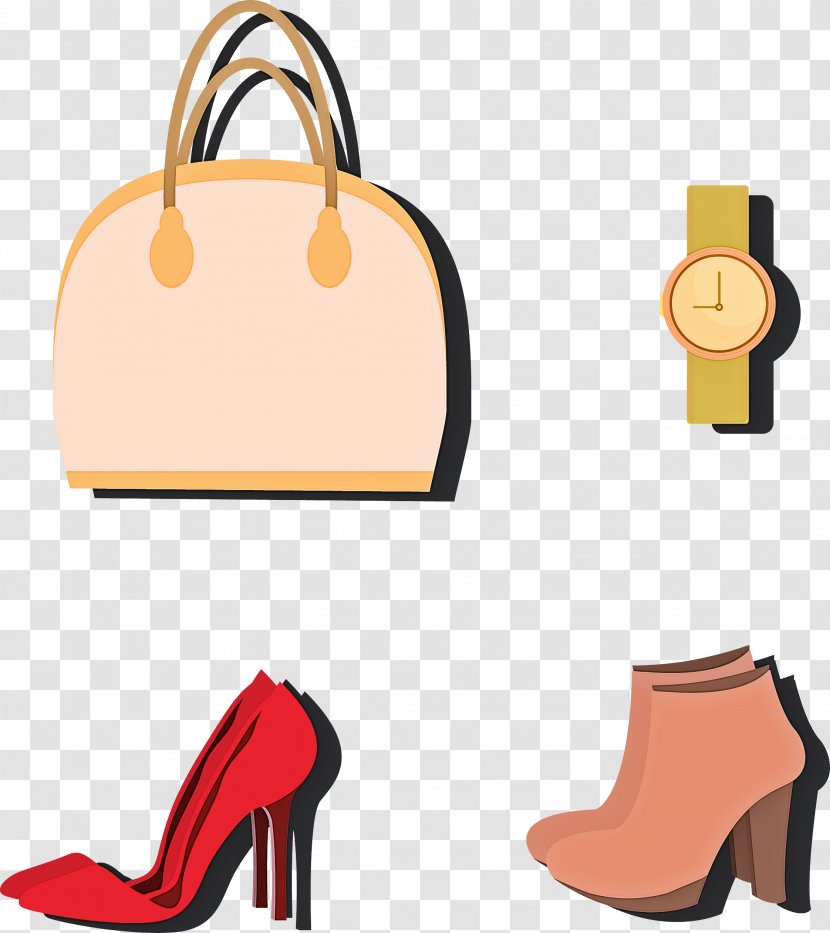 Footwear Clip Art High Heels Shoe Bag - Beige - Style Transparent PNG