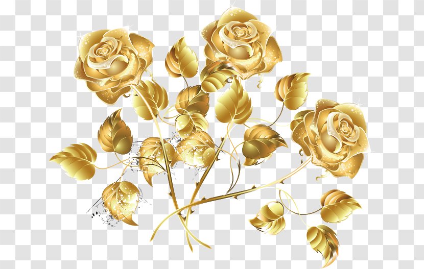 Clip Art Vector Graphics Rose Flower - Petal - Gold Background Mothers Day Transparent PNG