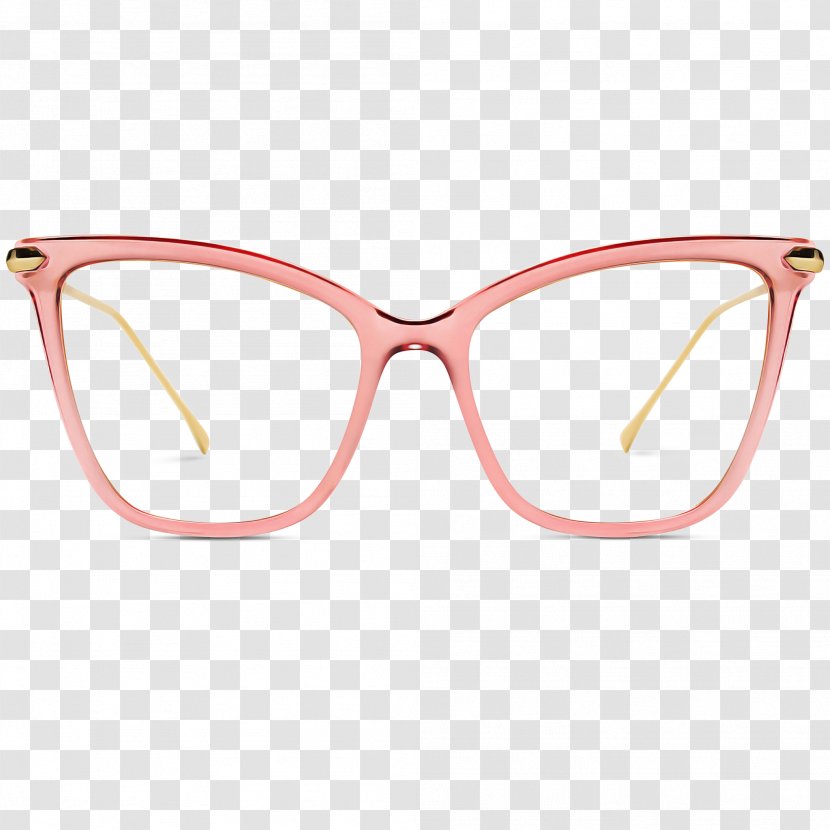 Sunglasses Cartoon - Material Property - Peach Aviator Sunglass Transparent PNG