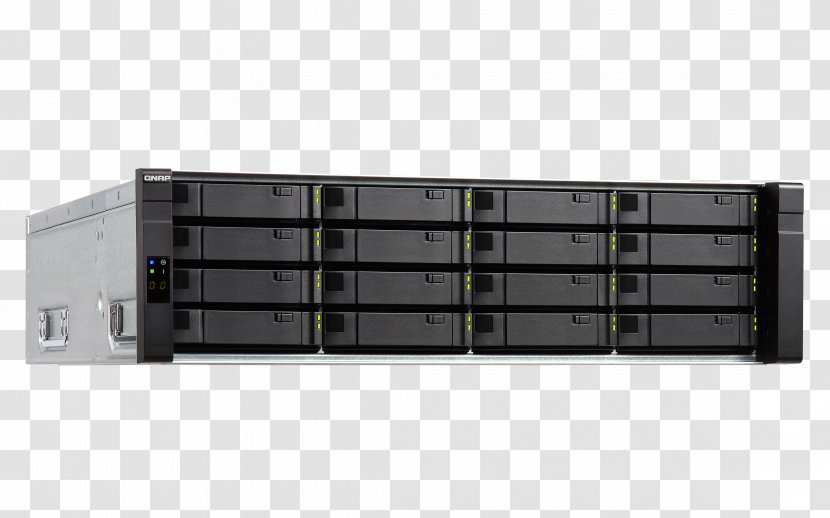 Disk Array QNAP ES1640DC NAS Server - Data Storage Device - SAS 6Gb/s Systems, Inc. Drive Enclosure EJ1600 Hard DrivesOthers Transparent PNG
