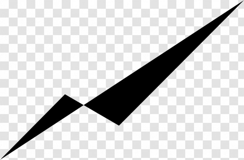 Line Triangle Point - Black And White Transparent PNG