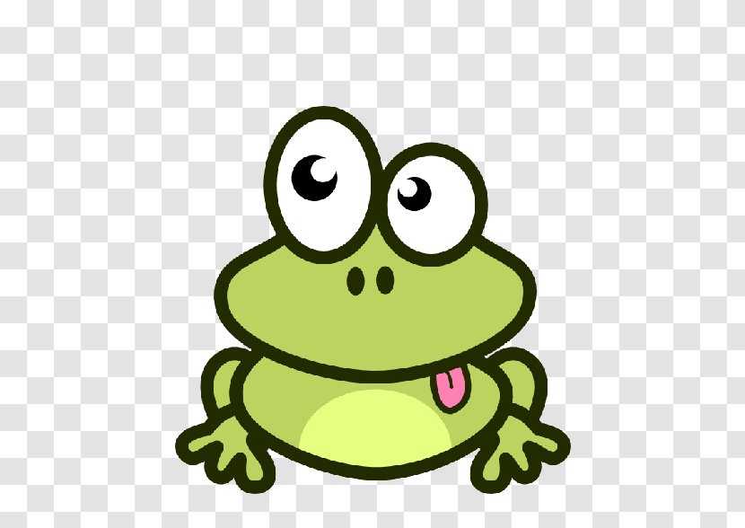 Green Frog True Toad Cartoon - Tree Yellow Transparent PNG