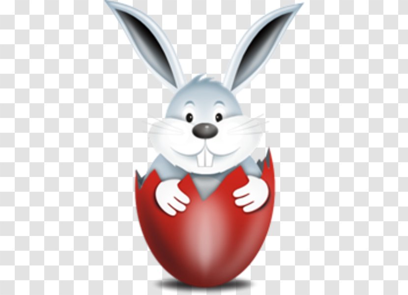 Easter Bunny Red Egg - Christmas Transparent PNG