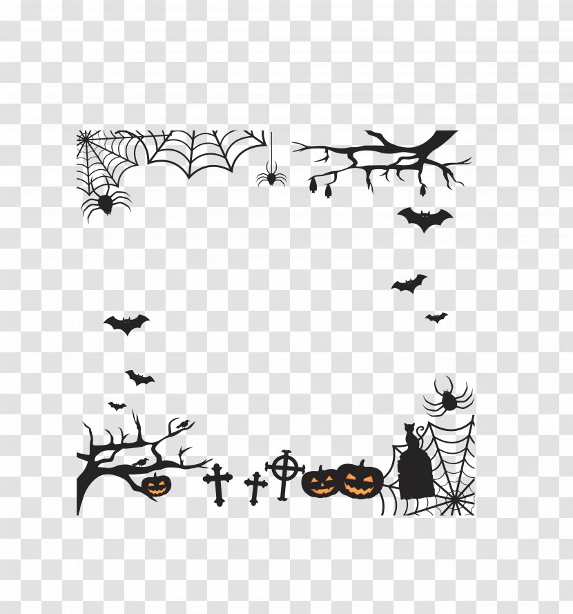 Spider Template - Halloween - Dead Transparent PNG