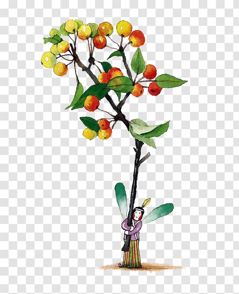 Tree Cartoon Apple - Branch - Wizard Transparent PNG