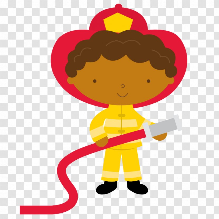 Firefighter Fire Department Police Engine Clip Art - Yellow - Fireman Transparent PNG