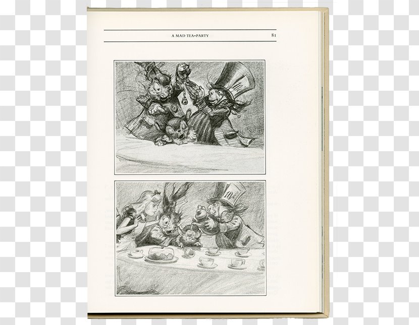 Alice's Adventures In Wonderland Photography Cartoon Sketch - Alice Cards Transparent PNG