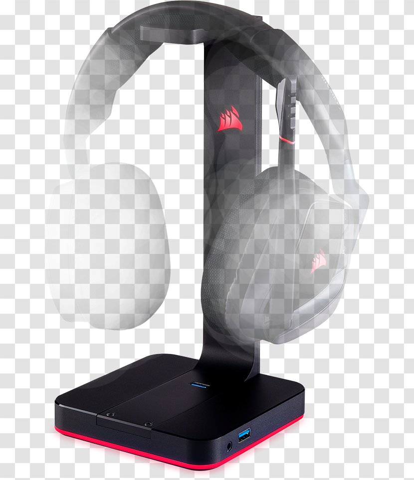 Xbox 360 Wireless Headset Corsair ST100 RGB Premium Indoor Black Hardware/Electronic VOID PRO Headphones - Void Pro Rgb Transparent PNG