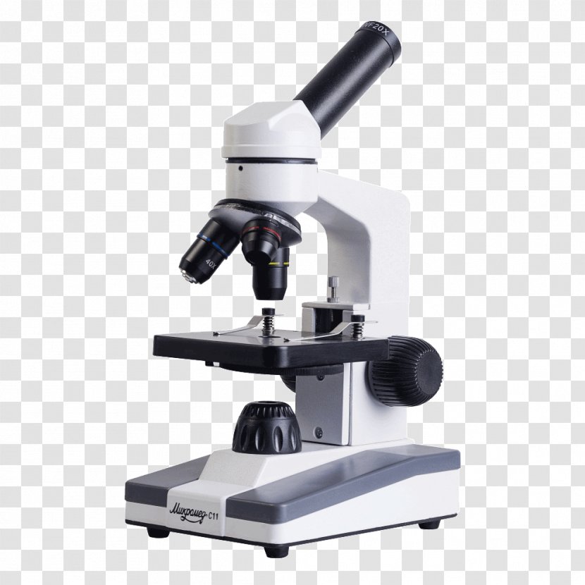 Microscope Light Optics Optical Instrument Микроскоп Микромед 100x–900x, в кейсе - Camera Lens Transparent PNG