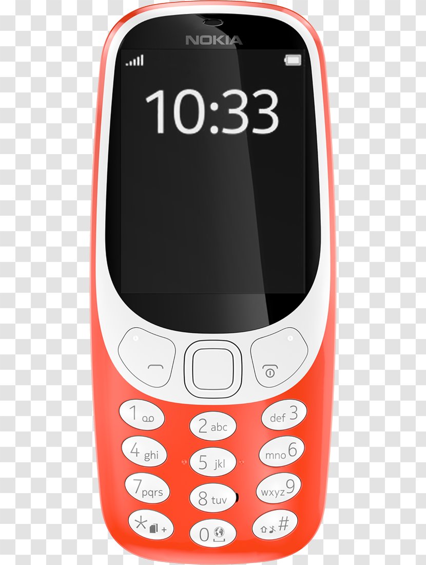 Nokia 3310 (2017) Dual SIM Subscriber Identity Module 2G - Feature Phone - Vector Transparent PNG