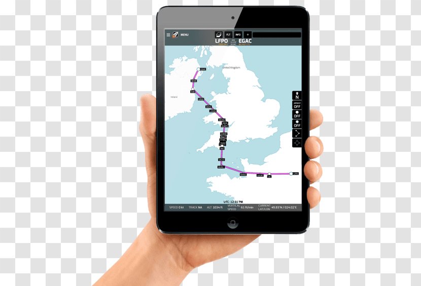Smartphone Mobile Phones Handheld Devices Tablet Computers Multimedia - Technology - Vfr Flight Plan Transparent PNG