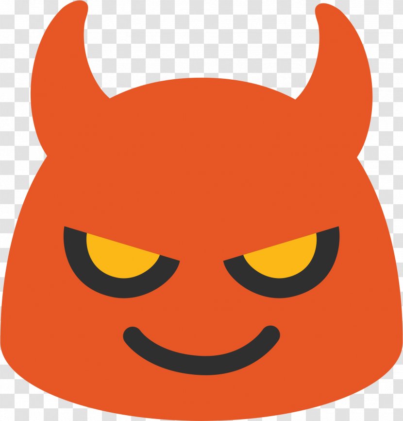 Emoji Clip Art Smiley Sticker - Face - Devil Clipart Transparent PNG
