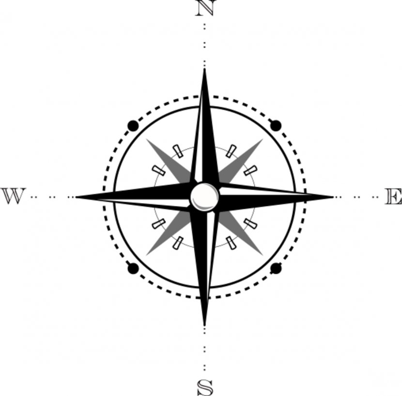 North Compass Map Clip Art - Triangle Transparent PNG