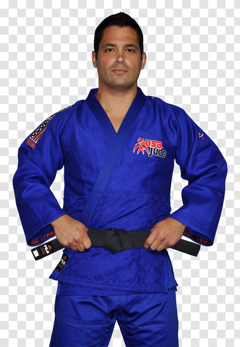Judogi Karate Gi USA Judo Dobok - Electric Blue - Flag Weave Transparent PNG