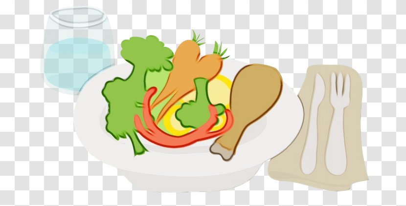 Cartoon Vegetable Food Side Dish Leaf - Watercolor - Vegetarian Plant Transparent PNG