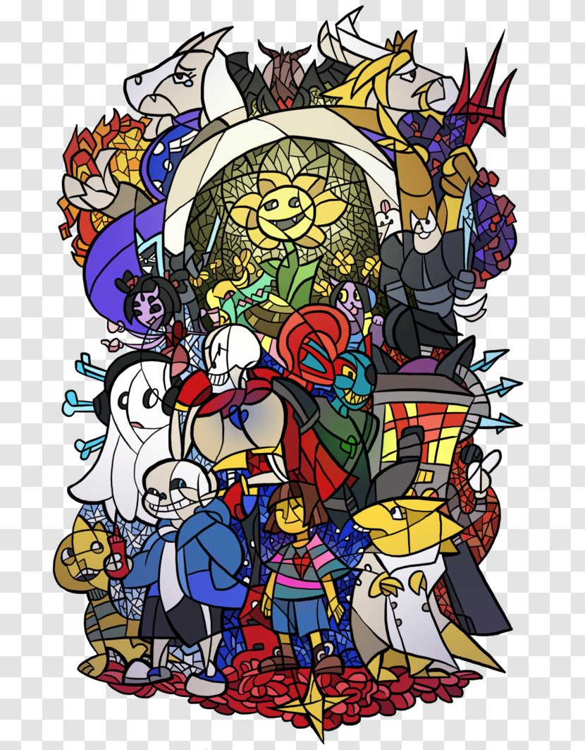 Undertale T-shirt Stained Glass - Window - STICH Transparent PNG
