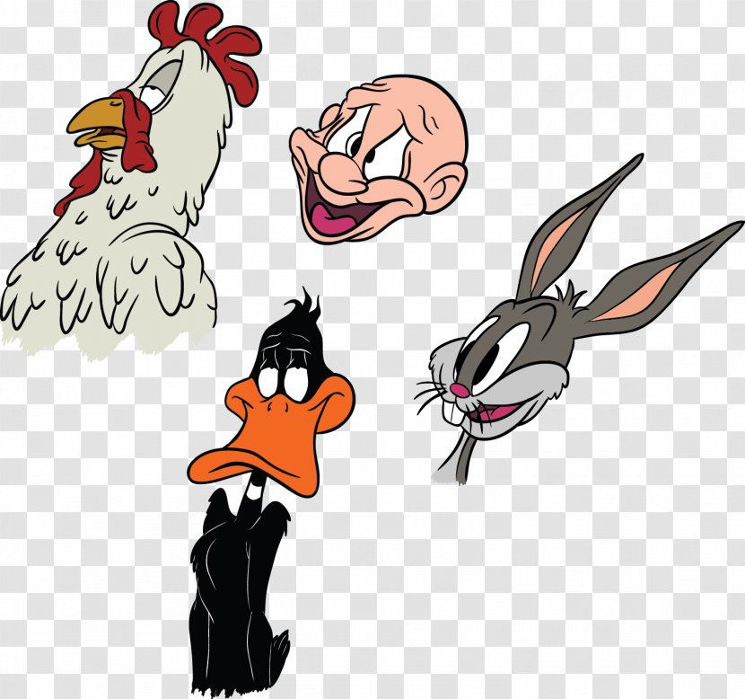 Daffy Duck Ralph Wolf And Sam Sheepdog Looney Tunes Rooster - Tail - Elmer Fudd Transparent PNG
