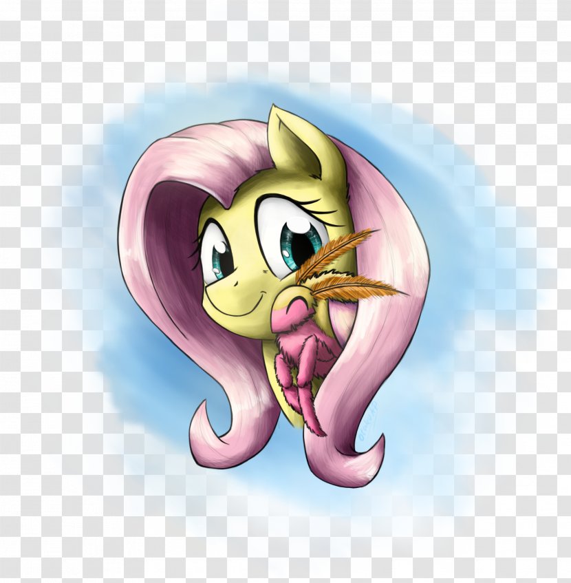 Fluttershy Pony Fan Art - Silhouette - Dryocampa Rubicunda Transparent PNG