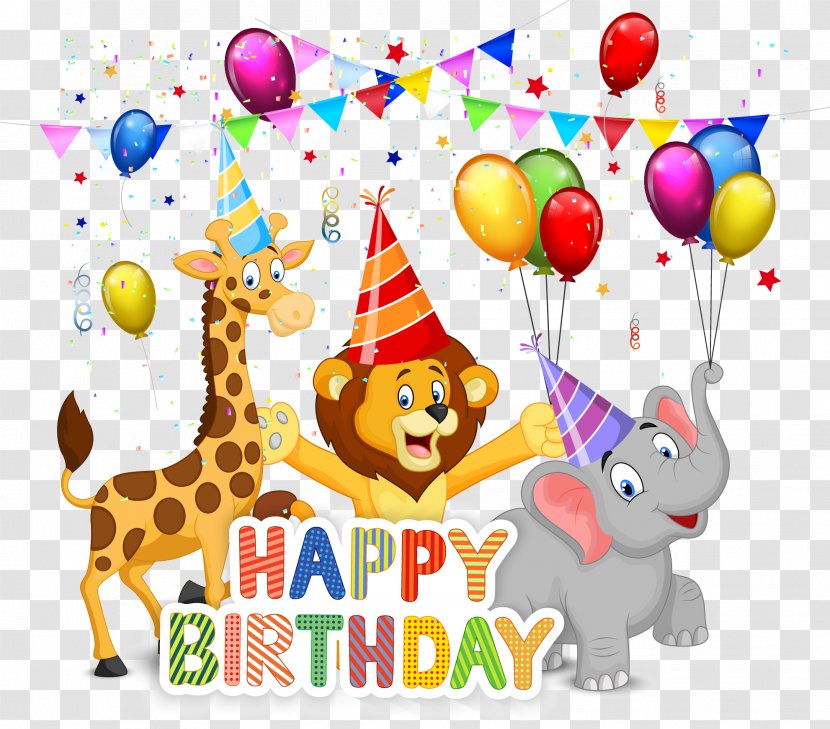 Happy Birthday - Cuteness - Greeting Note Cards Transparent PNG