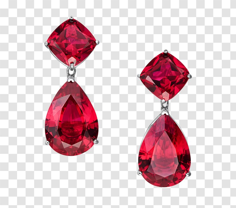 Ruby Earring Jewellery Gemstone Red - Body Transparent PNG