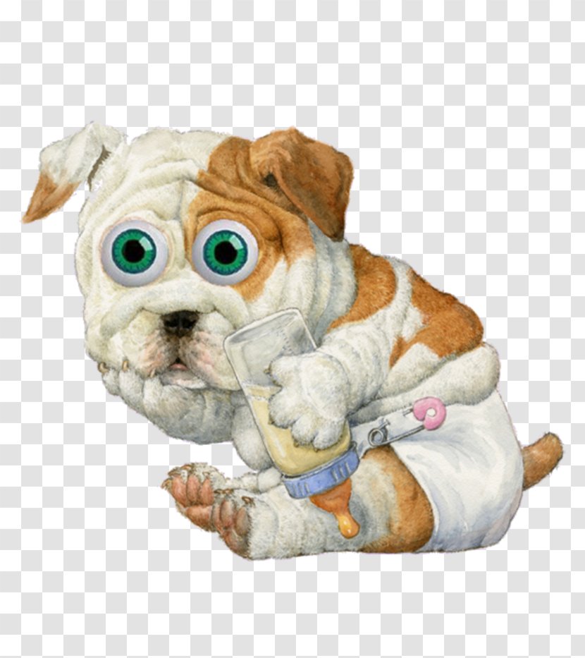 Bulldog Puppy Illustrator Companion Dog Breed - Paw Transparent PNG