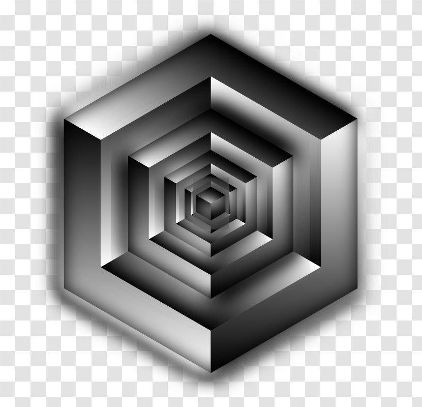 Penrose Triangle Isometric Projection Cube Three-dimensional Space Optical Illusion - Drawing Transparent PNG