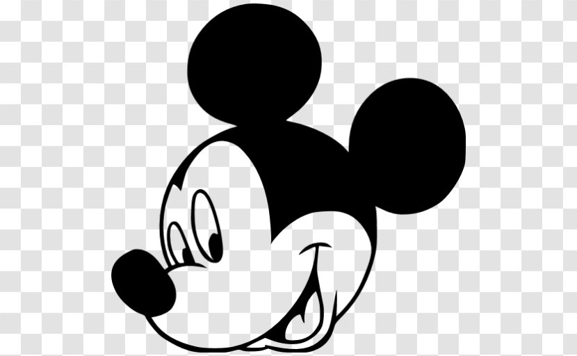 Mickey Mouse Minnie Black And White Clip Art - Cartoon Transparent PNG