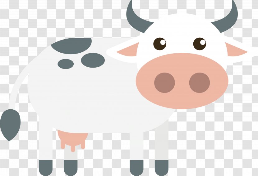 Cattle Clip Art - Designer - Lovely Little Cow Transparent PNG