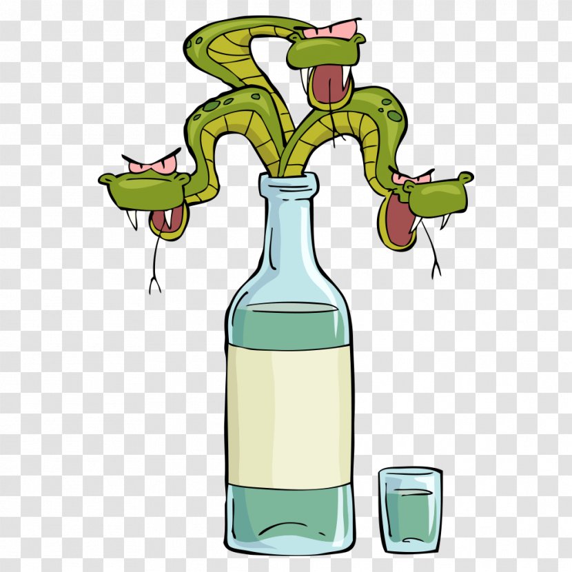 Snake Drawing Clip Art - Bottle - Of Transparent PNG