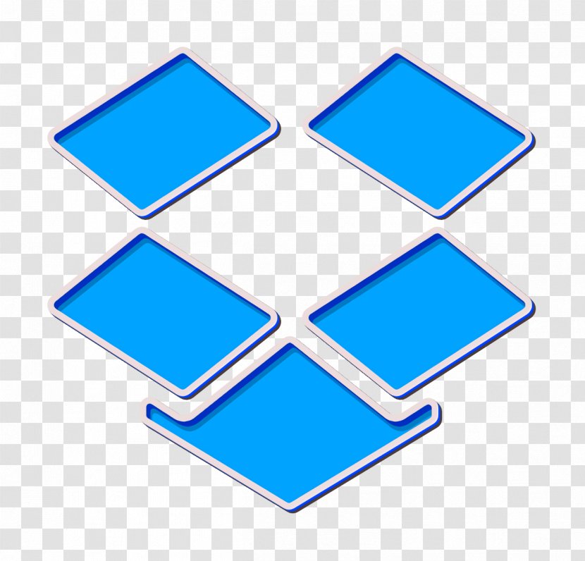 Dropbox Icon Social Media Logos - Cobalt Blue - Electric Transparent PNG