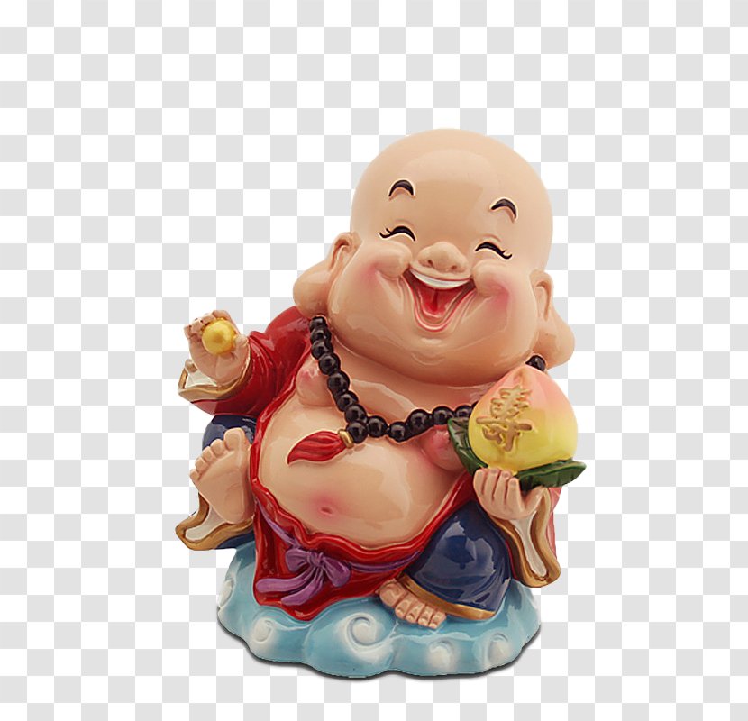 Buddhahood Q-version Maitreya Budai - Software - Q Version Of Laughing Buddha Peach Transparent PNG