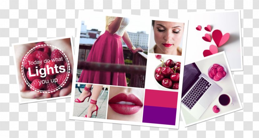 Cosmetics Advertising Pink M RTV - Mood Board Transparent PNG