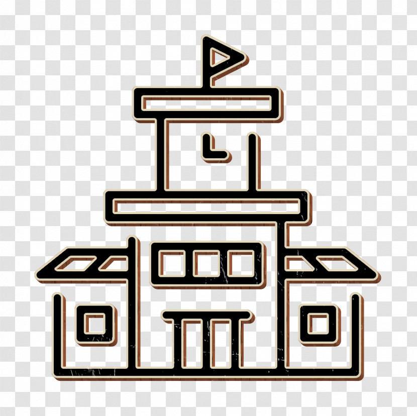 School Icon Building Icon Transparent PNG
