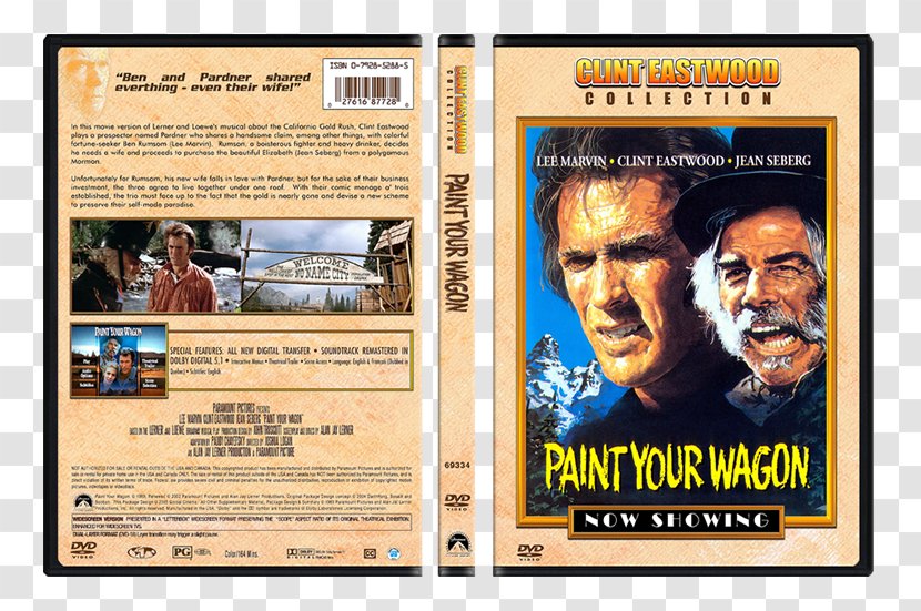 Clint Eastwood Lee Marvin Paint Your Wagon Blu-ray Disc Behind The Candelabra - Cover Dvd Transparent PNG