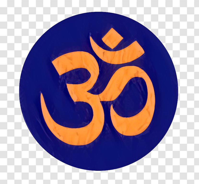 Om Hinduism Symbol Mandala Decal - Electric Blue - Meditation Transparent PNG