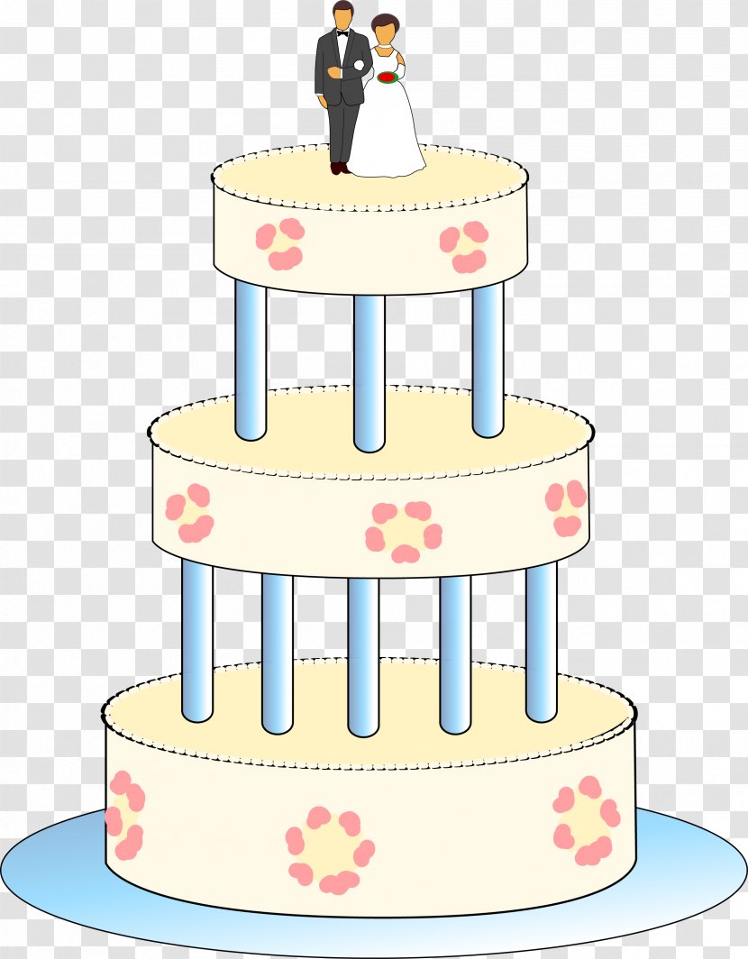 Wedding Cake Torte Birthday Clip Art - Vector Transparent PNG